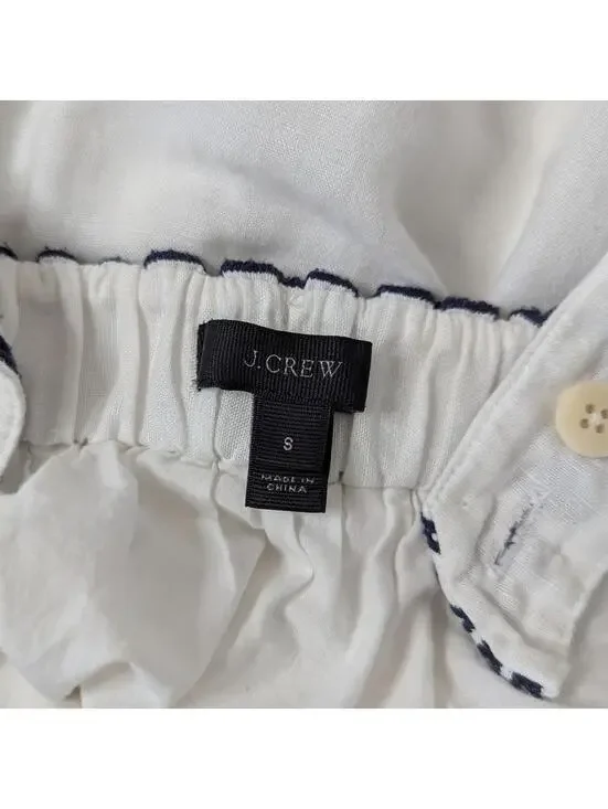 J. Crew linen cotton empire waist embroidered maxi dress - Picture 5 of 7